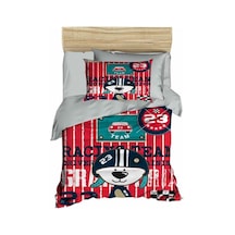 Dijital Baskılı 3D Bebek Nevresim Takımı Race Gri