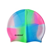 Avessa Yüzücü Bonesi Gökkuşağı Silikon Bone Karışık Renk Mc-105 Çok Renkli