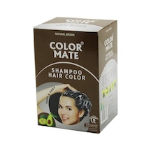 Color Mate 10pcs Kahverengi Saç Boyama Şampuanı Go53/02207