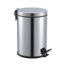 Pedallı 5lt Krom Metal Çöp Kovası Bx40