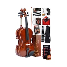 Midex Cvl-741-tys Profesyonel 1/4 Çocuk Kemanı Seti 6-8 Yaş Yastık Tel Çanta Yay Susturucu Reçine