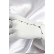 Pirinç Zirkon Taşlı Sallantılı Model Gümüş Renk Kadın Şahmeran - Tj-sn700 Çok Renkli