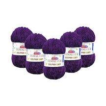 Himalaya Dolphin Baby Kadife Ip 5'li Paket 80328 Mor 100 Gr 120 Mt 769845843141