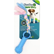 Eurodog - 354 - Puppy Toys Mavi Ufak Kemik Diş - Edntrend - Kma Oy.