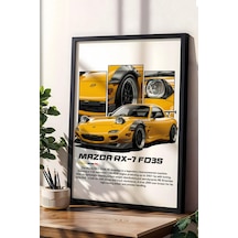 Mazda Rx-7 Fd3s Çerçeveli Tablo - Mazda Car Poster