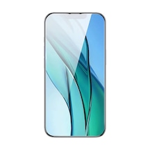 Baseus Crystal Serisi Apple iPhone Uyumlu 15 Pro Max Full Koruma Tempered Cam - Ekran Koruyucu- 5775