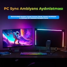 İdragon Pc Sync Rgbıc Monitör 27 İnch Arka Aydınlatma Led, Ekran Senkronizasyonlu, Mobil Uygulama Ve Kumanda Kontrollü, Müzik Senkronizasyonlu Gaming Rgb Işık Dx23014 Çok Renkli