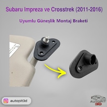 Subaru Impreza & Crosstrek 2011 2016 Uyumlu Güneşlik Montaj Braketi Güneşlik Montaj Braketi