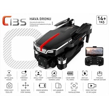 C13s Hava Dronu Optik Akış Fırçasız Motor Wifi Cam Başsız Mod Katlanabilir Tek Tuş Kalkış İniş Geri Dönme Engel Algılama Elektirkli Kamera 3 Lü Lens Led Işıklı