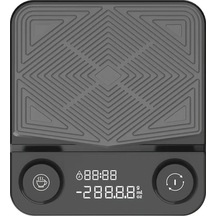 Oldfriend Siyah 3kg Dijital Kahve Terazisi Zamanlayıcılı Usb Şarj Led Tare Mutfak Ölçek Siyah