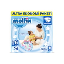 Molfix Bebek Bezi 6 Numara Xlarge Ultra Ekonomi Paketi 124 Adet