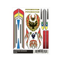 Lexroo Çam Auto Derby Dry Transfer Çıkartma 4 İnç X 12,7 Cm Yaprak Özel Tasarım 6 x 6 CM
