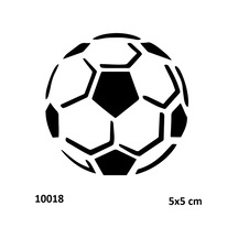 Airbrush Tattoo Futbol Topu Yapışkanlı Stencil Süsleme Ve Boyama Kalıbı Stencil Kalıp