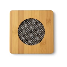 Kare Bambu Nihale Metal Fileli, Isıya Dayanıklı Tencere Ve Çaydanlık Altlığı 16,5 X 16,5 Cm Çok Renkli