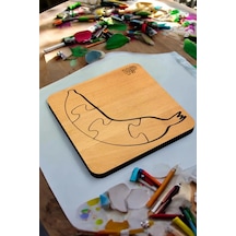 Plywood Ahşap Boyanabilir Çocuklar Puzzle 4mm Muz