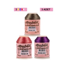 3 Adet Altınbaşak Oya Ve Dantel İpi 20 Gr - Royaleks - No: 046 - 622 - 229 Çok Renkli