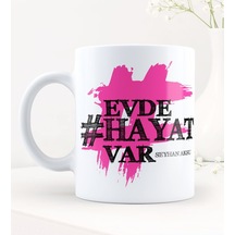 Kişiye Özel Evdehayatvar Hashtag Beyaz Kupa Bardak - 4