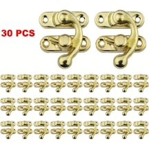 Dashanshop 30 Adet Altın Renk Ortaçağ Tarzı Ağır Hizmet Pirinç Kilit Mekanizması - Mobilya Sandık Dolap Koleksiyon