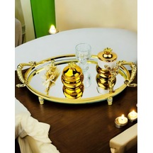 Infinity Söz Nişan Kahve Tepsisi Gold Gold