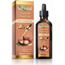 Safvital Argan Yağı 100 Ml Soğuk Sıkım Yüz Saç Vücut Bakım Nemlendirici Doğal Parlaklık Etkili
