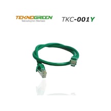 Teknogreen Tkc-001y 1m Cat6 Ethernet Kablosu Yeşil