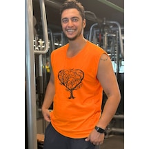 Bluu Kolsuz Spor T-shirt Tank Top Spor Atlet Fitness Atlet