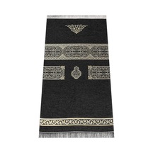 Kabe Desenli Şönil Seccade - Siyah