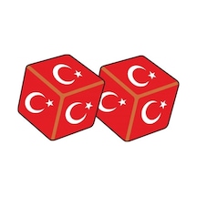 Zar Bayrak Sticker 15 X 6 Cm