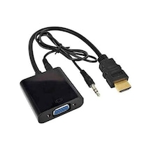 Tr Hdmi To Vga Ses Destekli Monitör Dönüştürücü Kablo Çevirici Adaptör