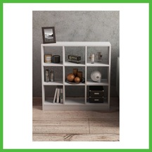 Vaveni 9 Bölmeli Kitaplık Beyaz 91 Cm Arz