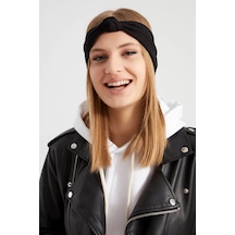 Handmade New Dizayn Butik Bandana Saç Bandı, Ekstra Yumuşak Yerli Kumaş, Şık Rahat Göz Alıcı - Tek Ebat / Siyah Siyah