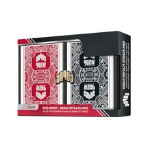 Premium Pvc Poker Kart Seti - İki Deste Kırmızı, Siyah