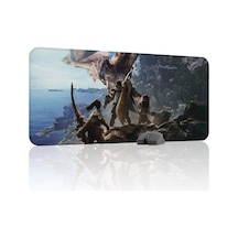Monster Hunter: World Dikişli Kauçuk Oyuncu Mousepad V1 - 90x40 Xxl Gaming Mouse Pad