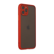 Apple, Uyumlu iPhone 11 Pro Kılıf Montreal Silikon Kapak - Kırmızı