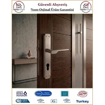 Grossavm Sedir Aynalı Dış Çelik Kapı Kolu - Nikel Saten - Yale