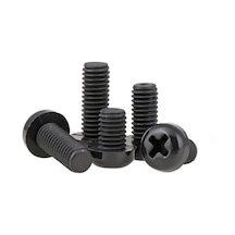 M2,5 X 6Mm Plastik Civata Vida Siyah X 5 Adet