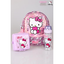 Tek Bölmeli Küçük Boy 32 Cm Anaokul Çantası ,beslenme Kabı Ve Trıtan Matara Seti Diğer