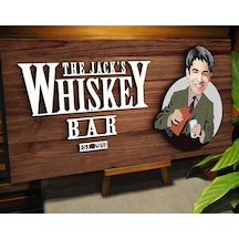 Bk Gift Kişiye Özel Karikatürlü Kabartma Tasarım Ceviz Ahşap Bar Tabelası, Home Bar Tabela, Rustik Ev Dekorasyonu, Duvar Dekoru-6
