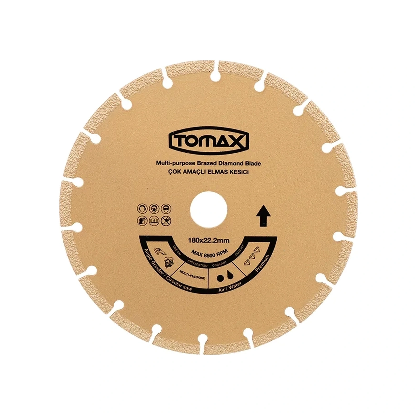 Zenvia Çok Amaçlı Elmas Kesici Disk - 180x22 Znv2026