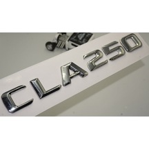 Benz Clc 250 Uyumlu Bagaj Krom Metal 3d Yazı Logo