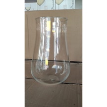 Delizli El İmalati 24 Cm - El İşciliği Vazo Cam Ps24 Beyaz