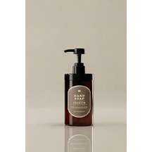 Buççin Online Mağaza 400 Ml Amber Sıvı Sabunluk - Hand Soap Etiketli - Mutfak & Banyo Sabun Şişesi 400hsc Plastik Kahve Çok Renkli