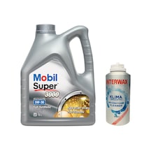 Mobil Super 3000 X1 Formula FE 5W-30 Motor Yağı 4 L + İnterwax Klima Temizleyici