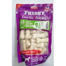Freshy Dental Mini Bones Sütlü Köpek Çiğneme Kemiği 25 Adet.250 Gr