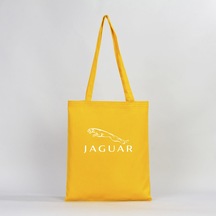 Jaguar Logo 2 Sarı Gabardin Bez Çanta