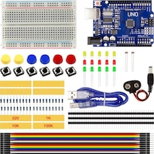 Kutulu Arduino Uno R3 Başlangıç Seti 78 Parça Breadboard Led