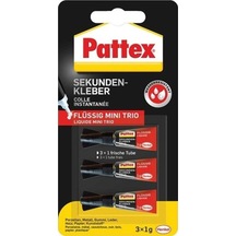 Pattex Super Glue Mini Trio 3Lü Mini Yapıştırıcı 1 Gr