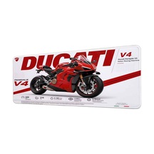 Panigale V4 40x90 Cm Oyuncu Mousepad Kaymaz Taban Büyük Boy Mousepad Beyaz