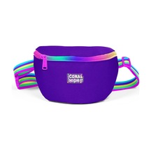 Coral High Kids Mor Rainbow Fermuarlı Bel Çantası 11554 Mor