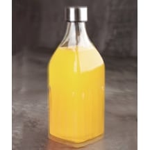 Acar Kare Cam Su Şişesi 1000 Ml